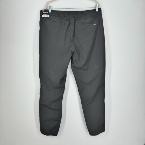 NWT Hurley Black Nylon Twill Jogger Pant Men’d Size XL - Picture 2 of 11